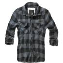 Brandit Checkshirt schwarz-grau, S