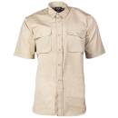 Tropenhemd kurzarm khaki, L