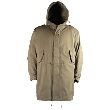 US Shell Parka M51 mit Futter oliv, L