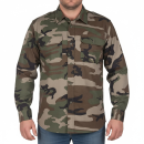 US Feldhemd Ripstop langarm woodland, S