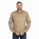 Tropenhemd langarm khaki, L