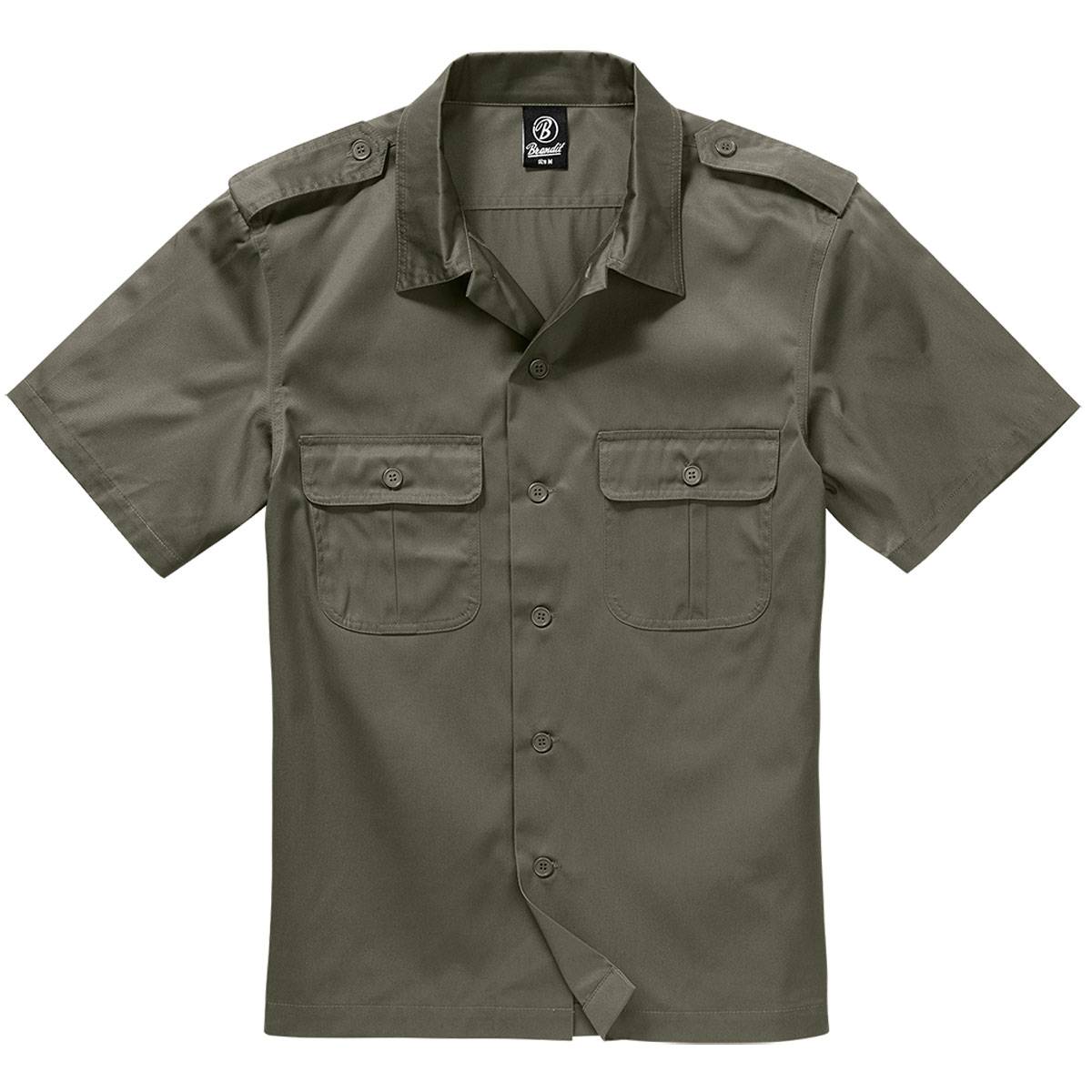 USMC Army Shirt 1/2 Arm Hemd oliv Gr XXL Kurzarmhemd Safarihemd Freizeithemd