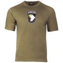 T-Shirt 101st. Airborne oliv, S
