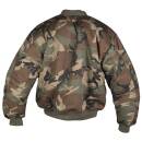 US Fliegerjacke MA1 woodland, M