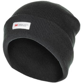 Rollmütze gestrickt Thinsulate gefüttert anthrazit
