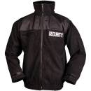 SECURITY Fleecejacke schwarz, XL