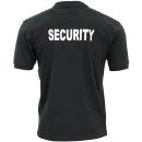 Security Poloshirt schwarz mit Druck, 3XL