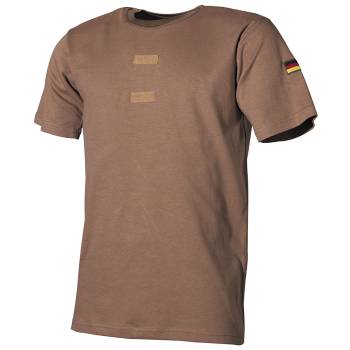 BW Tropen T-Shirt mit Abzeichen coyote, 6 (L)