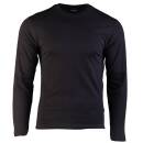 Langarmshirt schwarz, XXL