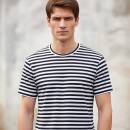 Marine T-Shirt gestreift, L