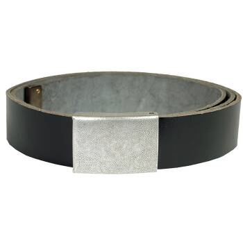 BW Ledergürtel mit Metallschließe, 120 cm