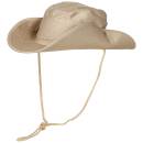 US Buschhut mit Kinnband khaki, M