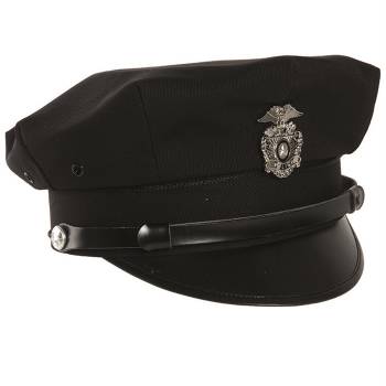 US Police Schirmmütze schwarz, XL