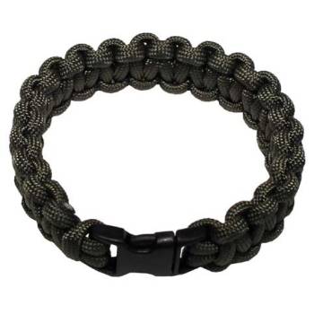 Survival Armband PARACORD 19 mm oliv, S