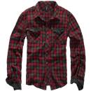 Brandit Checkshirt Duncan rot-braun