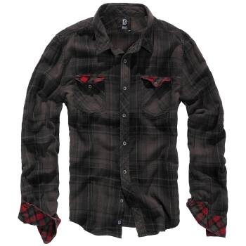 Brandit Checkshirt Duncan braun-schwarz, XL