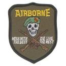 Abzeichen US Airborne - mess with the best