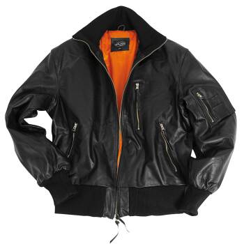 BW Lederjacke Flieger schwarz, 58