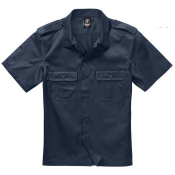 US Hemd kurzarm navy-blau, 7XL