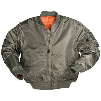 Mil-Tec PES Bomberjacke MA1 oliv, L