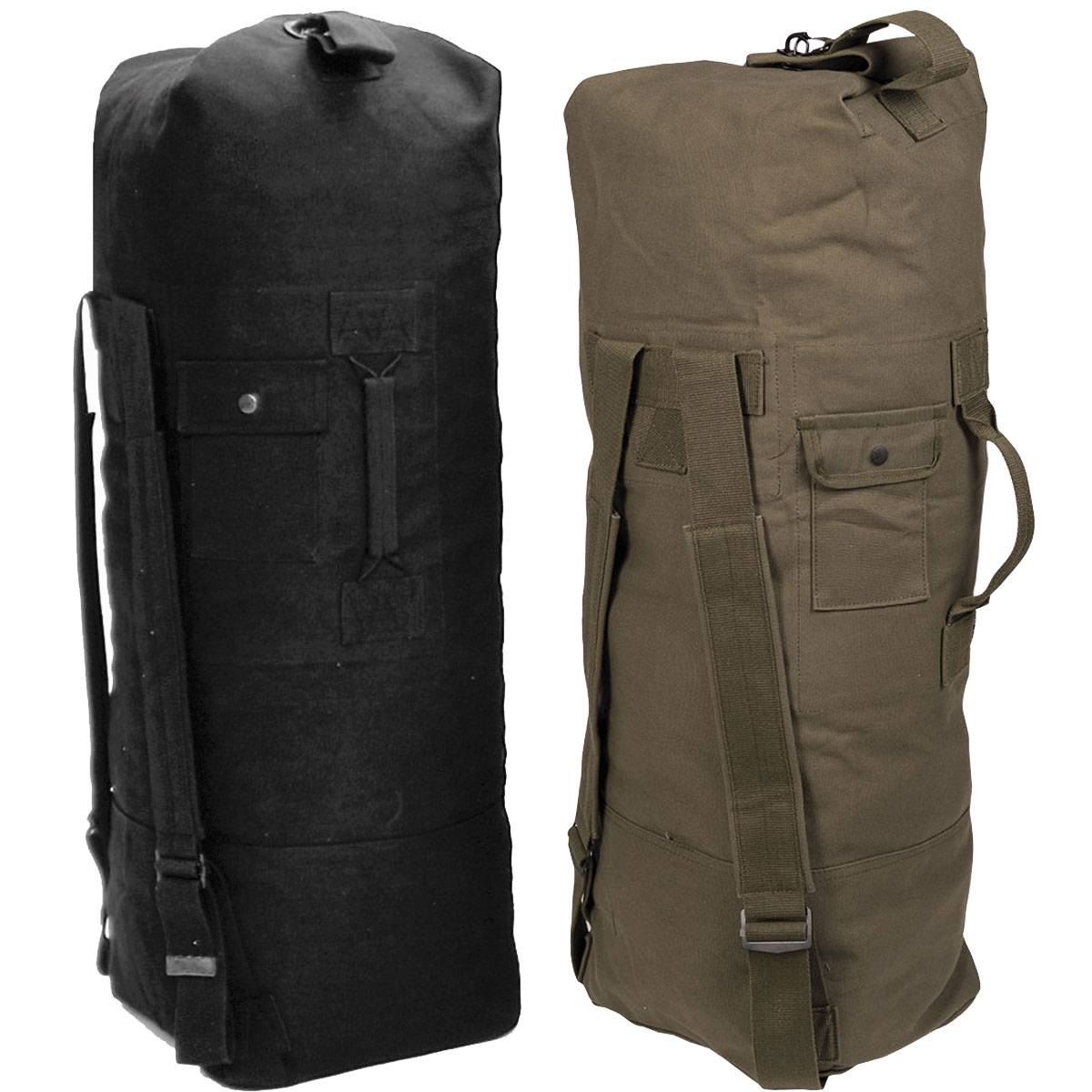 NEU US Tactical Seesack mit DOPPELGURT Einsatztasche Baumwolle Tragetasche 