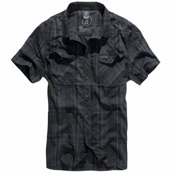 Brandit Roadstar Hemd schwarz-blau, L