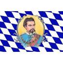 Flagge / Fahne Bayern - K&ouml;nig Ludwig II