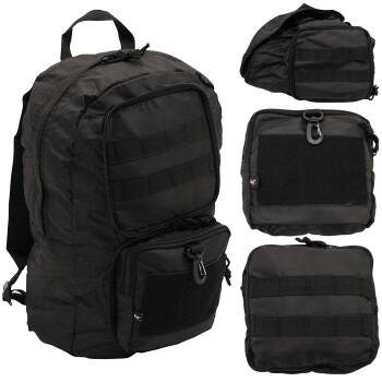 Faltbarer Rucksack schwarz