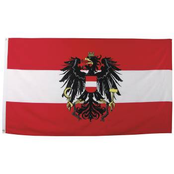 Flagge / Fahne Österreich mit Wappen