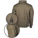 Tactical Sweatshirt mit Zipper oliv