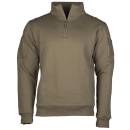 Tactical Sweatshirt mit Zipper oliv, XXL