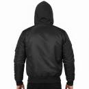 MA1 Jacke Sweat Hooded schwarz