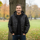 MA1 Jacke Sweat Hooded schwarz