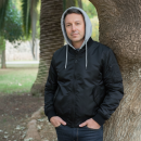 MA1 Jacke Sweat Hooded schwarz/grau