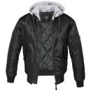 MA1 Jacke Sweat Hooded schwarz/grau, XL