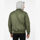 MA1 Jacke Sweat Hooded oliv/grau