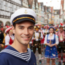 Marine Schirmmütze mit Anker