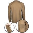 Tactical Langarmshirt Quick Dry coyote