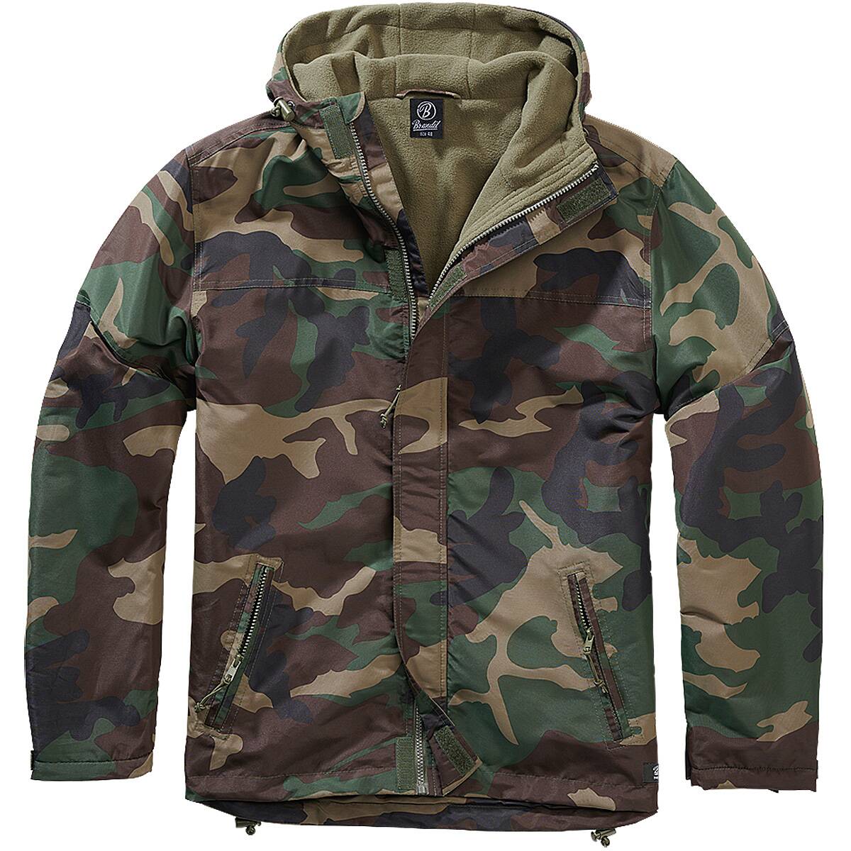 Brandit Windbreaker Frontzip woodland, M outdoorfan.de Bundeswehr , 49,90