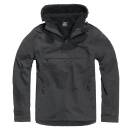 Hooded Windbreaker schwarz