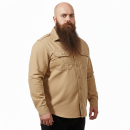 Brandit Vintage Shirt langarm beige, 7XL