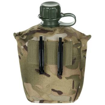 US Plastik-Feldflasche mit Bezug operation camo