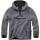 Teddyfleece Pullover mit Kapuze anthrazit, 6XL