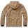 Teddyfleece Pullover mit Kapuze camel, 6XL