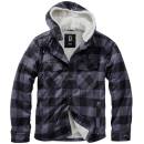 Hooded Lumberjacket schwarz-grau