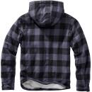 Hooded Lumberjacket schwarz-grau