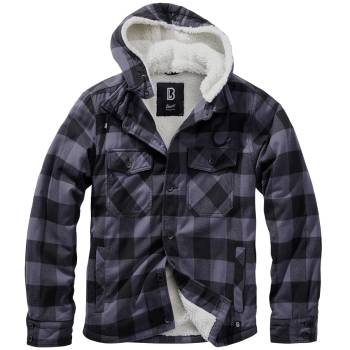 Hooded Lumberjacket schwarz-grau, 5XL