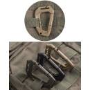 Tactical Karabiner Molle 2-er Pack coyote