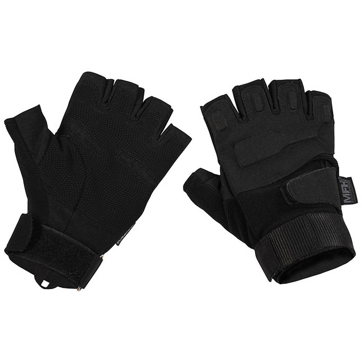 Fingerlinge Tactical Protect Schwarz  mit Knchelschutz MFH - outdoor,  13,99
