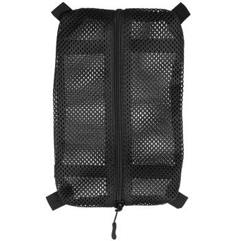 Netzbeutel mit Klett mittel schwarz